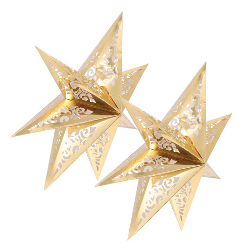 Lámpara Colgante Tipo Candelabro Con Forma De Estrella, 2 Un