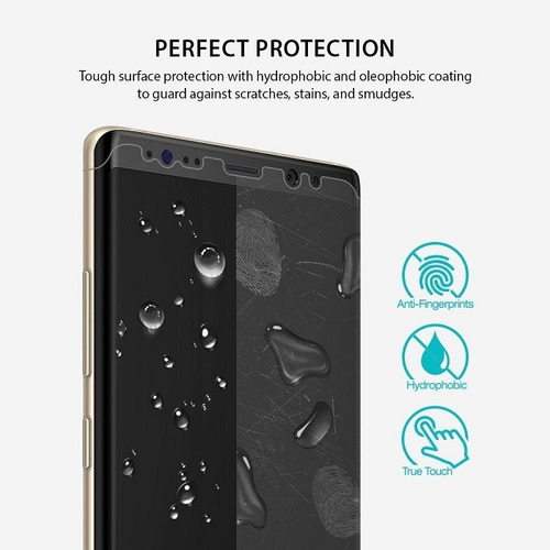 Imagem 2 de 9 de Película Curva Para Galaxy Note 8 Ringke Invisible Defender