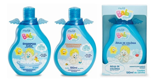 Kit Baby Menino Shampoo + Cond + Água De Colônia - Muriel