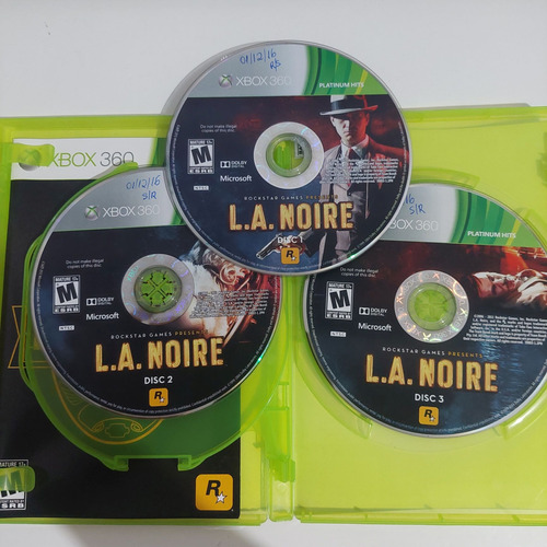 L.a. Noire Xbox 360 Original Midia Fisica