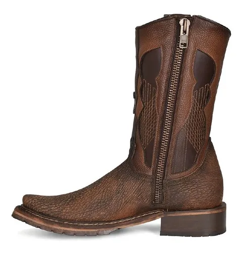 Botas Cuadra De Piel De Tibur n Caballero 1j2nti Cuotas sin inter s