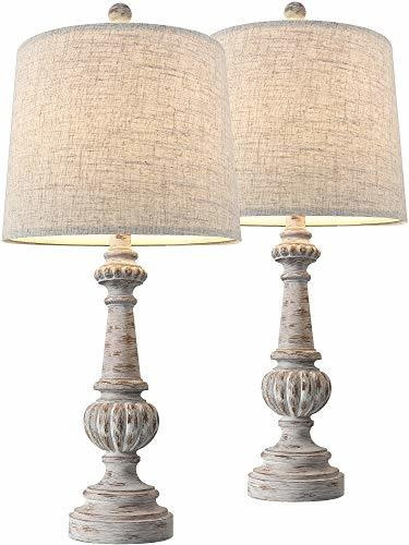 Lámpara De Mesa - Portres 24.5'' Traditional Table Lamp Set 