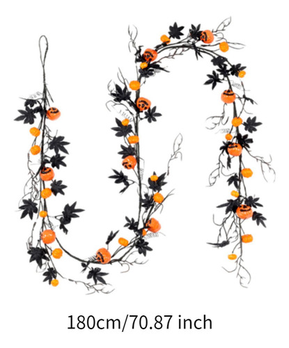 Guirnalda De Hojas De Arce Para Cena De Halloween, Guirnalda