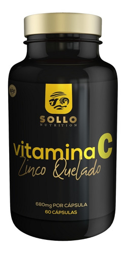 Vitamina C E Zinco Quelado - 60 Cápsulas - Melhor Absorção Sabor Sem Sabor