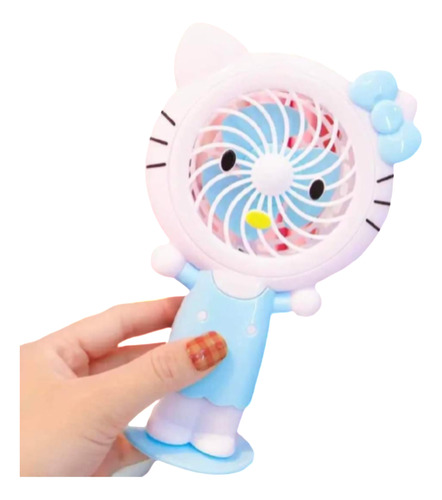 Ventiladores De Mano Hello Kitty, Luz Led, Usb, 2 Velocidade
