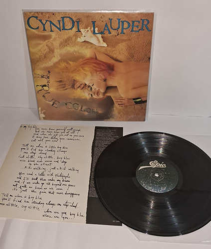 Lp Cyndi Lauper True Colors . (Usado)