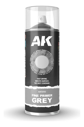 Ak Interactive Fine Primer Grey Spray 400ml
