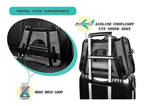 Petami Premium Airline Approated Softsided Pet Travel Carrie