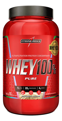 Whey 100% Pure Cookies 900g Pote - Aumento de Massa Magra com Proteína de Alta Qualidade