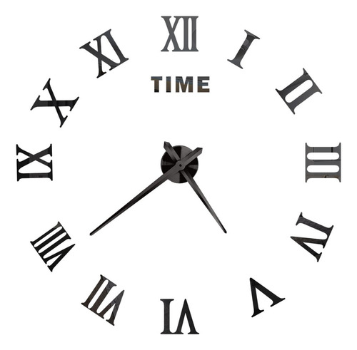 Reloj De Pared Grande 3d Para Bricolaje Con Números Romanos,