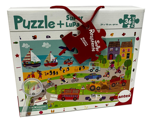 Puzzle 36 P. Ciudad + Lupa Carton Extra Antex 3033