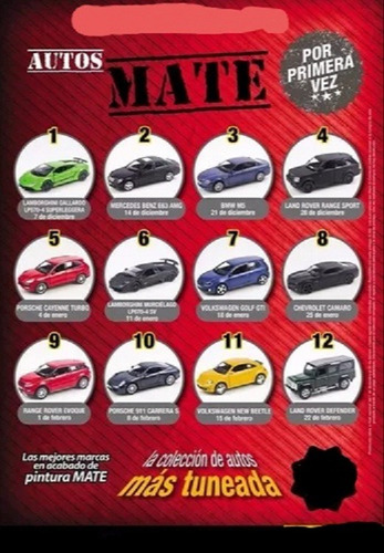 Coleccion Completa Auto Mate - El Comercio ( 12 Autos)
