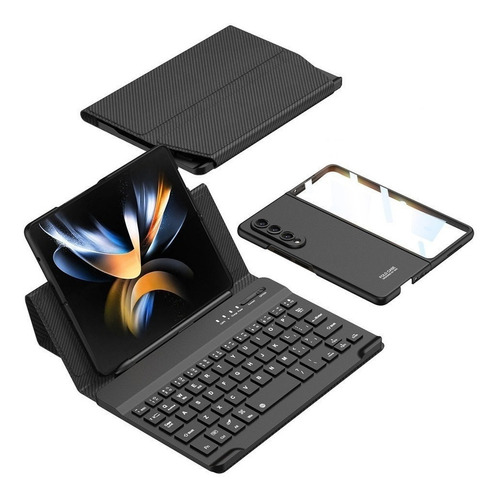 Funda Con Teclado + Funda Con Mica Para Galaxy Z Fold 3