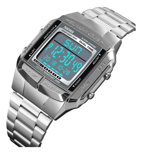 Reloj Para Hombre Skmei Analog Digital 1381 Casual, 3 Atm, R