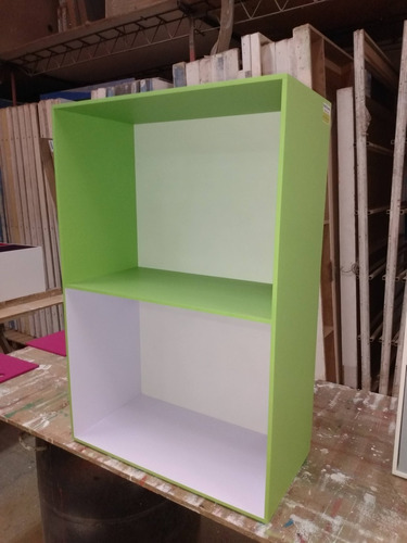 Mueble Infantil 2 Cubos Biblioteca Organizador Repisa Juguet