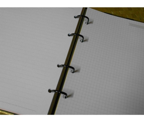 Imagem 4 de 6 de Organizador Gold Poá Preto P- Gr + Refil Agenda Sem Data