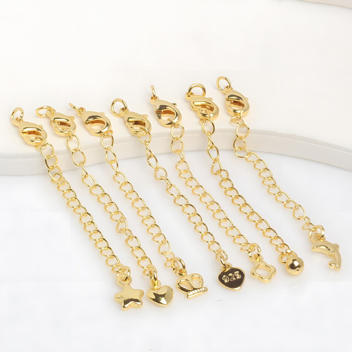 10 Pcs Cadena De Extensión Con Cierres Collar Hebilla