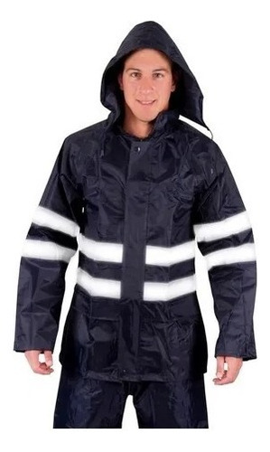 Equipo De Lluvia Impermeable Reflectivo Unisex Nylon Oxford 