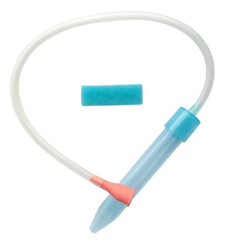 Aspirador Nasal Para Bebé 24 Filtros Color Azul