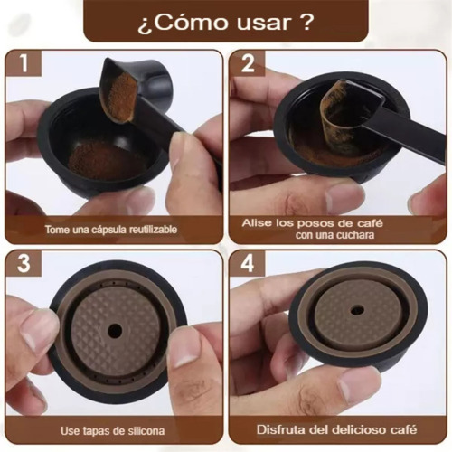 5 Cápsulas Reutilizables Para Cafetera E