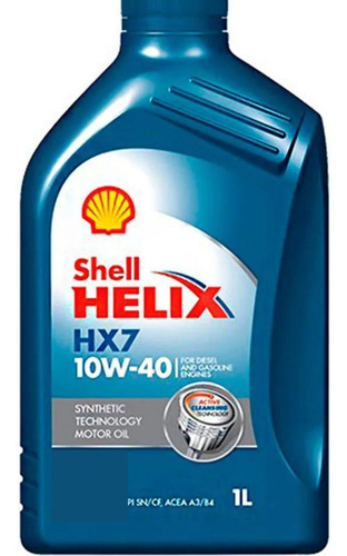 Óleo Shell 10w40 Óleo De Motor Helix Hx7 1l Semi Sintético