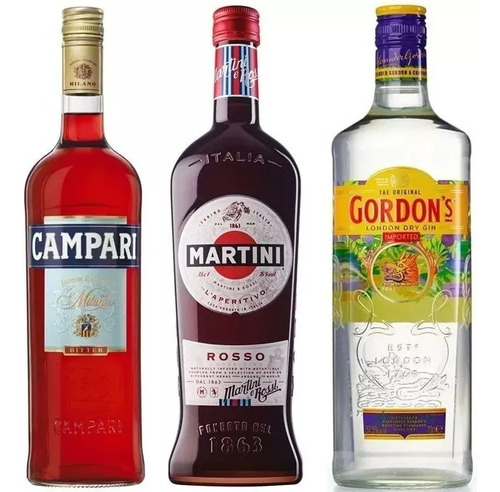 Kit Negroni / Campari, Vermouth Martini Rosso E Gin Gordons.