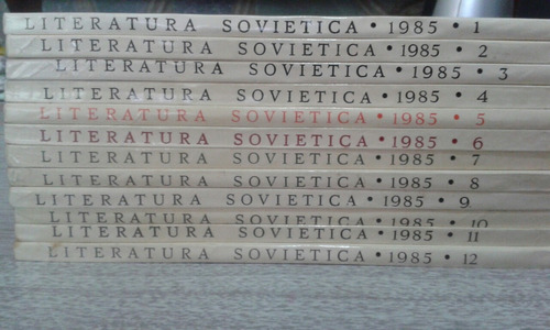 Revista Literatura Soviética (colección 1985)