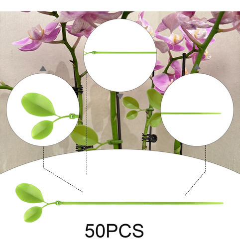50 Bridas Para Plantas, Resistentes, De 8 Pulgadas,