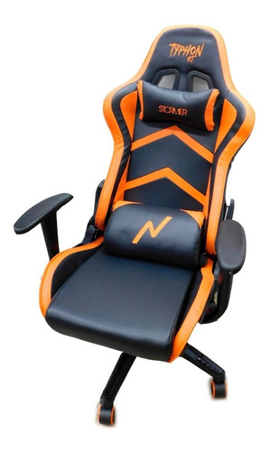 Silla Gamer Noga Typhon Kt Reclinable Almohada Naranja