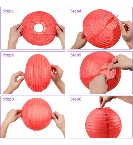 33 Pcs Linternas De Papel, Linternas Chinas De Decoraci...