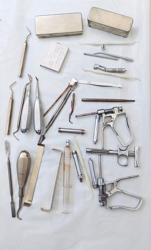 Odontologia Dentista Cajas Acero Inox Instrumental Vario Lot (Usado)