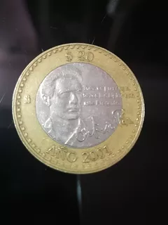 Moneda 20 Pesos Octavio Paz 2001