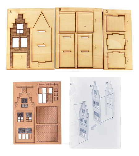 1/87 Modelo De Construcción Arquitectura Casa Para