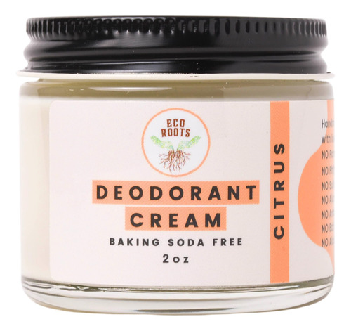 Eco Roots Desodorante Natural Para Mujeres Y Hombres | Crema