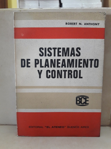 Sistemas De Planeamiento Y Control (s). Robert N. Anthony