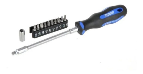 Destornillador Flexible Puntas Intercambiables Power Torque