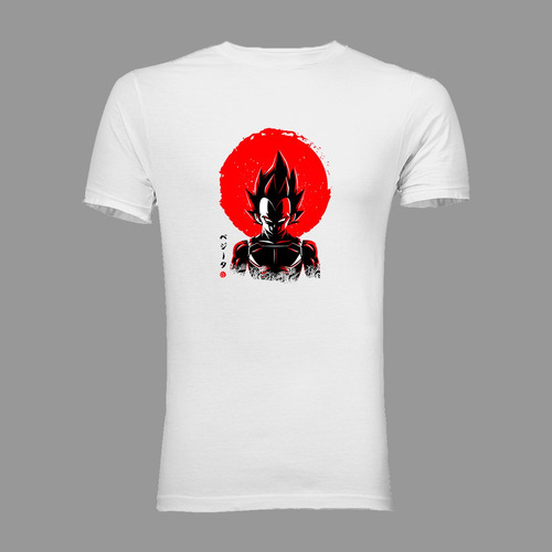 Playera T-shirt Anime Dragon Ball Z Vegeta Sol Naciente