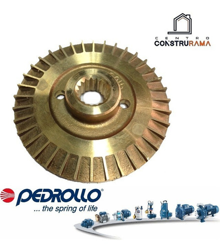Impulsor Bronce Para Bomba 1/2hp Pedrollo Estriado