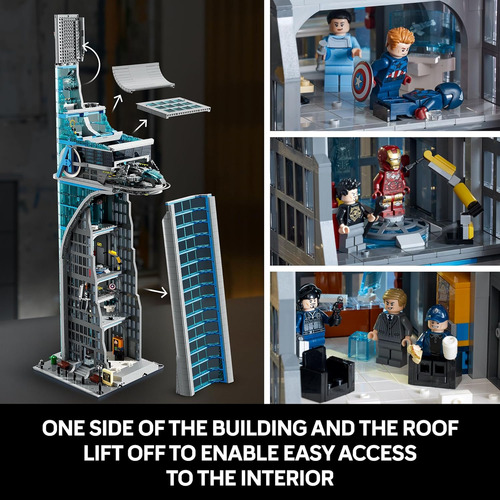 Kit De Construcción De La Torre Lego Marvel Avengers, Recrea