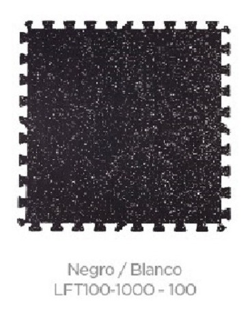 Imagen 4 de 10 de Baldosa Piso Goma Encastrable Negra Tatami 1x1 Mt 4mm Soul