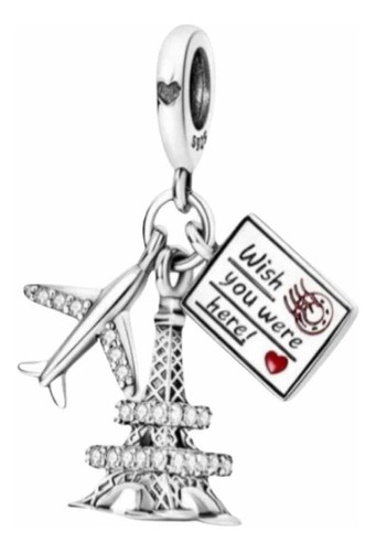 Charm Dije Colgante Paris Calidad Premium Compatibl Pandor