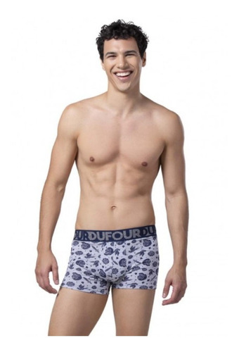 Calzoncillo Boxer Estampado Algodón Lycra Dufour  11841