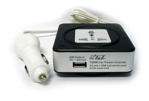 Convertidor De Potencia De Carro De 12v Dc A 110v/120v Y Usb