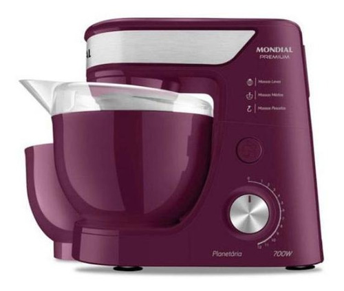 Batedeira Com Pedestal Mondial 700w Bp-01p Marsala 60 Hz