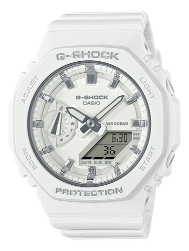 G-shock Gmas2100-7a Blanco/plata Talla Única