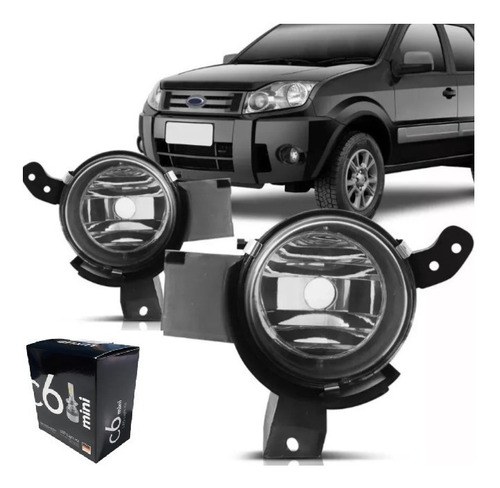 Kit Faro Auxiliar + Creeled Ford  Ecosport 2007 / 2012 