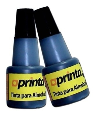 Tinta Para Sellos 24ml Gotero Marca Printa Azul Y Negro 4uni
