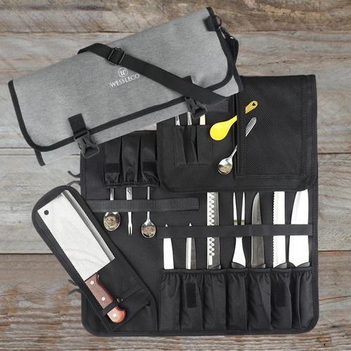Bolsa Enrollable Para Cuchillo De Chef, Portátil,