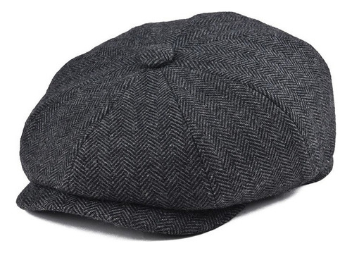 Botvela Gorra De Tweed Newsboy De Lana Herringbone Hombre Mu