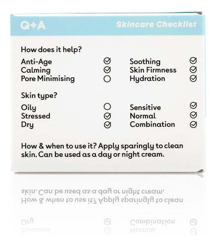Crema Facial Q+a Snow Algae Intensive 50 Ml